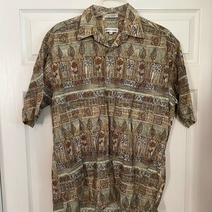 Vintage Patterned Men's Shirt